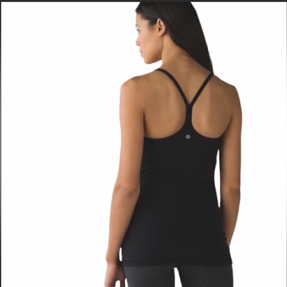 Lululemon Y Black Tank 